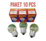 Paket 10 Pcs Bohlam Pijar 5 Watt Bess / lampu pijar 5 Watt / Bohlam pijar
