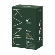 [Original] 카누디카페인아메리카노 Maxim Kanu Decaf Americano (กาแฟอเมริกาโน่ดีแคฟ 10 ซอง) 16g