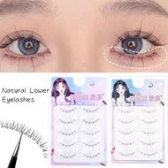 5Pairs Lower Lashes Makeup Transparent Stems Natural Under Eyelash Extension Bottom Eye Lashes
