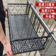 Balcony Meat stock New Style Large Hanging Railing Guardrail Shelf Art Iron Flower Shelf Multi-Windo