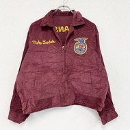 FFA Jacket, Farmer's Jacket, Corduroy Jacket, Replica, Remade, Embroidered, Red , Vintage Clothing