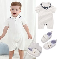 Christening Outfit for Baby Boy 6 12 Months Gentleman Romper Bow Set Baby Boss Outfit Baptismal Clot