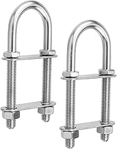 Bitray 2Pcs 316 Stainless Steel Marine Boat Stern Eye Tie Down U Bolt M8 Thread