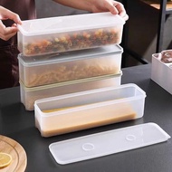 Noodle Storage Box Long Strip Dried Noodle Preservation Box for Pasta Cilantro Rectangular Food Divi
