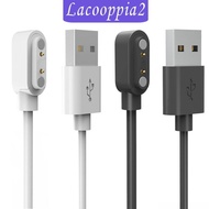 [Lacooppia2] 2-4pack Smart Watch Charging Cable Portable 2 Pin USB for Xgo2 Kids Watch Black