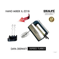 Idealife IL-221B Multi-Speed Hand Mixer / IL 221B / IL221B equipped with 5 Turbo Speeds