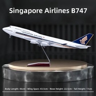 Airbus A380 Boeing B747 Simulation Airplane Model with Landing Gear Passenger Aircraft Ornament Asse