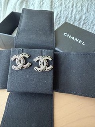 Chanel 大CC logo耳環