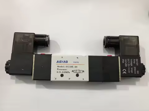 1/4'' Ports 4V230-08 4V230C-08 4V230E-08 3 Position 5 Way Air Solenoid Valve DC12V,DC24V or AC110V A