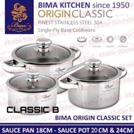 BIMA ORIGIN CLASSIC PANCI STAINLESS SET SUS 304