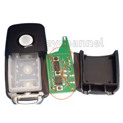 keychannel 1pcs KD B08 NB08 Universal Car Key Shell 3 Buttons Remote Shell Flip Remote Case for KEYD