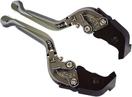 Carbony Color Levers, Brake Clutch, Left and Right Set, Gray (Extension Lever, Blue, Adjuster Green)