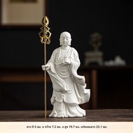 Buddha Shakyamuni Guanyin and Ksitigarbha Ceramic Statues - Home Worship Artwork Ornaments