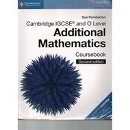 Cambridge IGCSE and O Level Additional Mathematics Coursebook