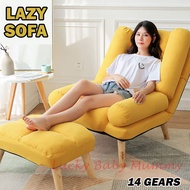 F5 Foldable Lazy Sofa Chair / Sofa Bed with Legrest / Rainbow