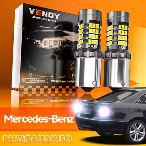 2pcs LED Reverse Light Blub Backup Lamp P21W BA15S 1156 Canbus For Mercedes Benz CL203 C208 C209 A20