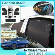 For Volkswagen VW Golf 7 MK7 Variant 2015~2021 Sunshade Coverage Sunscreen Side Window Visor Part Pr