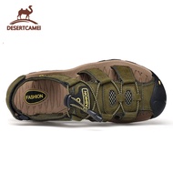 Desert Camel【Free Shipping】 ชายกลางแจ้งรองเท้ากีฬารองเท้าปกป้องนิ้วเท้าเดินป่ารองเท้ากีฬารองเท้าลุยน้ำรองเท้าหนัง