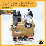 Keyset Original Yamaha 4WH Kunci Kontak F1ZR Vega R Lama Force 1 Sigma Alfa Kunci Motor 1 Set Key Se