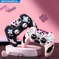 GeekShare Pink Skull PS5 Controller Skin for PlayStation 5 Controller