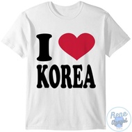 Rene Azazel tshirt I LOVE KOREA tshirt clothing souvenir T shirt