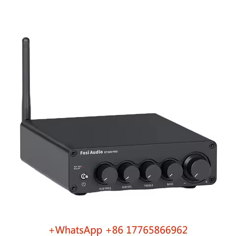 2022 New Fosi Audio Blue Sound Power Amplifier 2.1 Channel Amp Audio Receiver for Speaker Subwoofer 