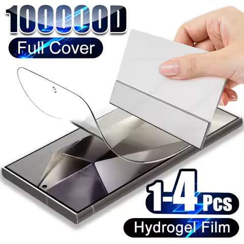 1-4Pcs Full Cover Screen Protector For Samsung Galaxy S25 S24 S23 S22 S21 S20 Ultra S10 S9 Plus A54