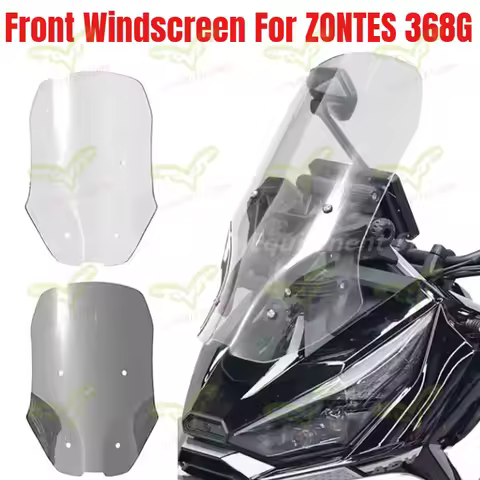 368G Motorcycle Front Windscreen For ZONTES 368G G368 ZT-368G, Heightened Windshield 57CM, Wind Defl