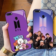 CK-46 BTS ARMY BT21 HD Glass Casing for OPPO A7 A12 A12S A11K A5S F9 F7 F5 Realme 2 Pro