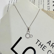 Pt950 Platinum 13 Points Mickey Shape Natural Diamond Necklace (Including Chain)