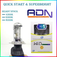 H4 HI/LO HID BULB Support QUICK START ADN 35 - 55 watt SUPERBRIGHT