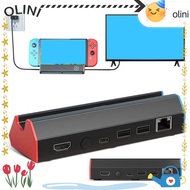 OLINI TV Dock Station, USB Type-C HDMI Adapter, Portable 4K@120Hz Hub Adapter for  Switch/Switch OLE
