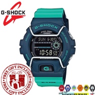 (READY STOCK) Official Marco Warranty CASIO G-SHOCK GLS-6900-2A Digital Blue Resin Strap Watch 100% 