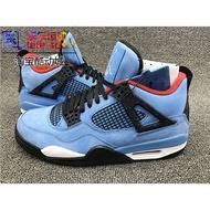 Travis Scott x AIR JORDAN 4 AJ4 Joe 4 Joint Blue Suede 308497-406