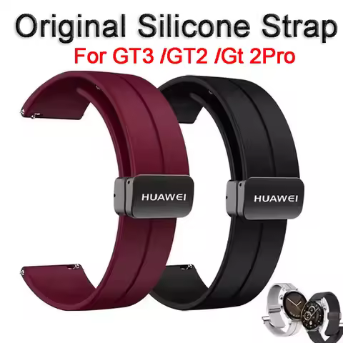 Huawei Original Watchband for Huawei Watch GT3/GT5/GT4 46mm,Magnetic Silicone Strap for Huawei Watch