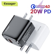 Kepala Charger Essager 20W USB Charger Fast Charging 3.0 For iPhone