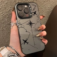 Airplane Route Imd Phone Case Compatible For Samsung A17 A16 A06 A56 A03 A03S A04 A04E A04S A05 A05S