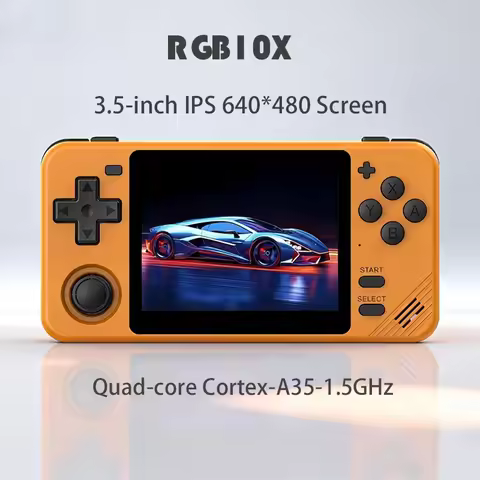 RGB10X 3.5 Inch 640*480 IPS Screen Retro Portable Video Handheld Game Console RK3326 Opendinglinux C