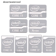 Deid Silver Metal Sticker Intel CORE i3 i5i7 Logo Laptop Stiker Logam