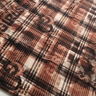 1m2 Brown Knitted Fabric with Pattern, Size 1m15 - 4-Way Stretch, Soft - Sewing T-shirts, Dresses, S