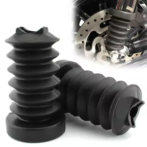 For Harley Touring Street Electra Glide Road King 97-13 Black Rubber Rear Fork Cover Shock Absorber 