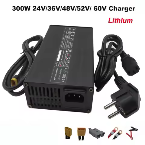 300W 7S 24V 10A 10S 36V 6A 13S 48V 52V 5A 60V 4A Li-ion Charger 29.4V 42V 54.6V 58.8V 67.2V Lithium