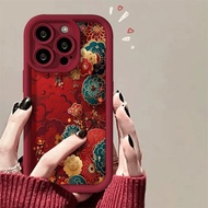 防摔创意手机壳mobile Phone Shell喜庆国潮苹果16promax手机壳IPhone15Plus中国风13/12防摔11全包x26.6.6