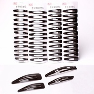 12pcs Women Girls BB Hair Snap Clips Simple Metal Water Drop Hairclips Hairpins