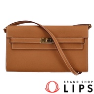 愛馬仕 Kelly 長皮夾，Epsom 小牛皮，女士單肩包

金 [二手]