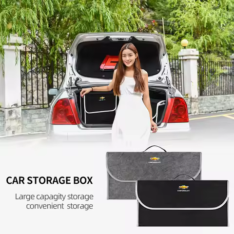 1pcs Automobile felt storage box, automobile storage bag For Chevrolet Colorado Cruze Spark Captiva 