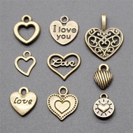 Smooth Peach Heart Charms Diy Fashion Jewelry Accessories Parts Craft Supplies Charms For Jewelry Making
