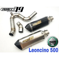 Project79 Exhaust Benelli LEONCINO 500 Long Slip on Piping Muffler Stainless Steel Project79
