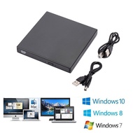 B 2.0 Slim External Optical Drive DVD Combo DVD ROM Player CD-RW Burner Writer Plug and Play For  Laptop Desktop PC