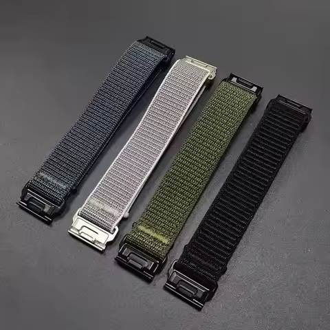 26 22mm Nylon Watch Strap for Garmin Fenix 8pro E 7X 7 6X 6 5plus/Forerunner 970 965 Quickfit Band I